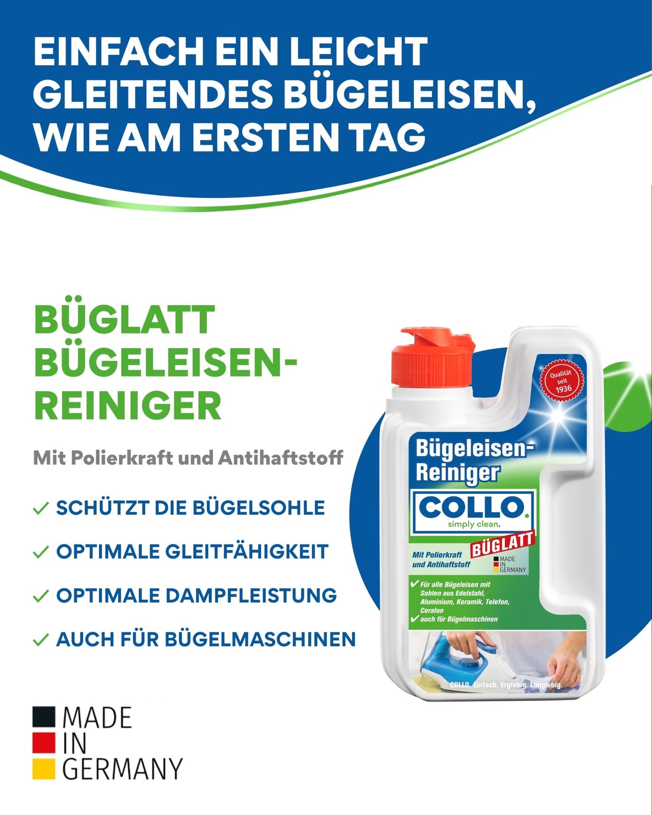 Entkalker für Bügeleisen - 0001 - COLLO. simply clean.