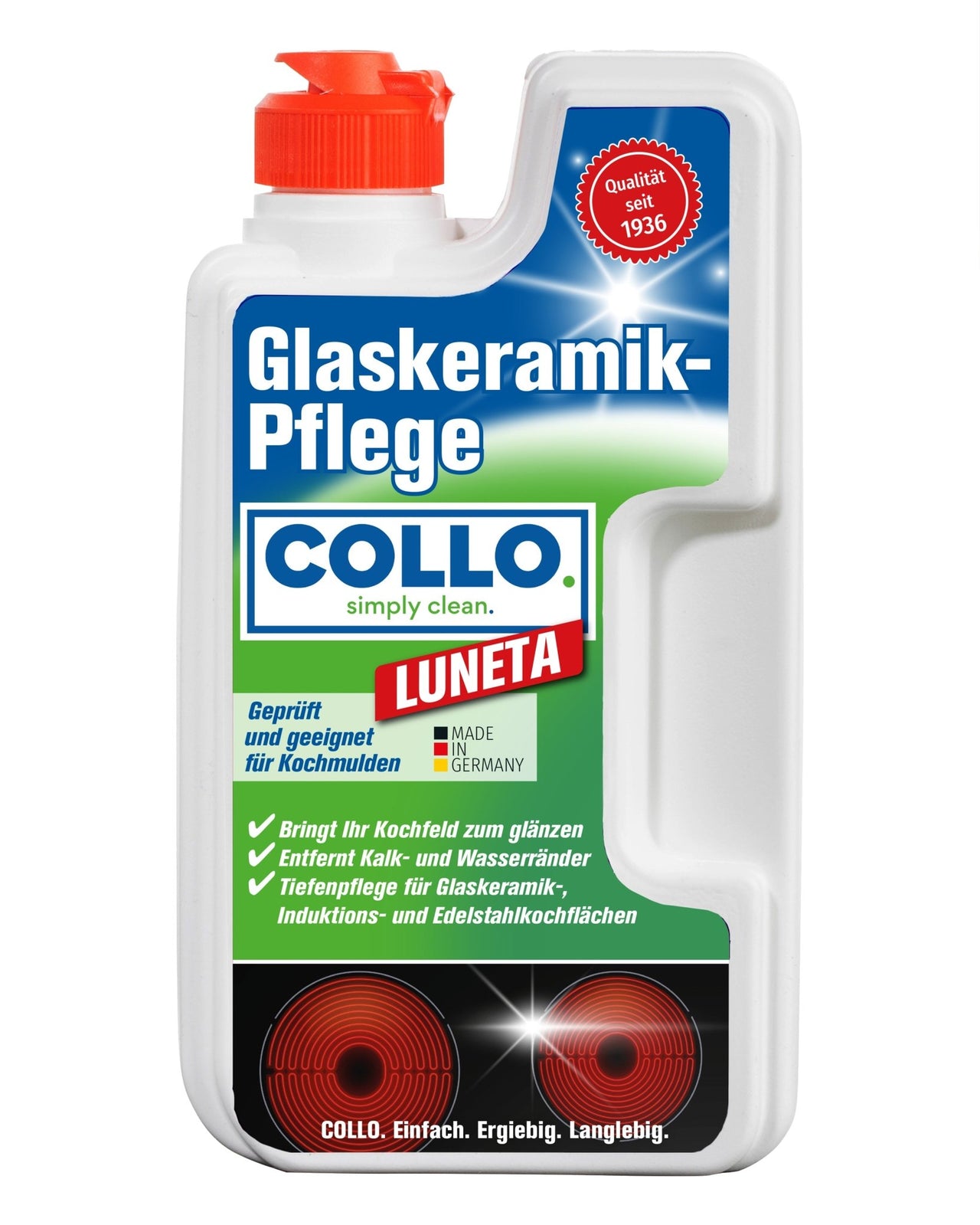 Glaskeramik - und Ceranfeldreiniger | Edelstahlpflege - 0065 - COLLO. simply clean.